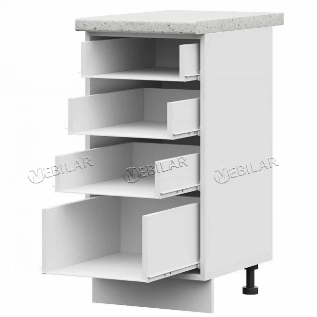 Корпус шкаф нижний STEND ШН4Я 400 белый Корпус шкаф нижний STEND ШН4Я 400 белый