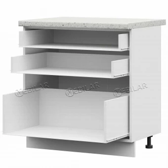 Корпус шкаф нижний STEND ШН3Я 800 белый