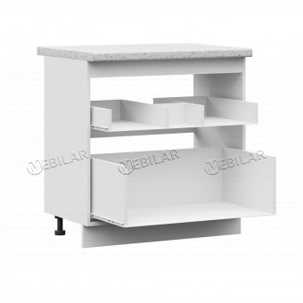 Корпус шкаф нижний STEND ШНМ 2Я 800 белый