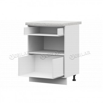 Корпус шкаф нижний STEND ШНН2Я 600 ПВ белый