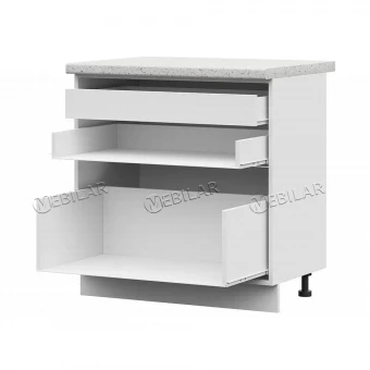 Корпус шкаф нижний STEND ШН2ВЯ 800 ПВ белый